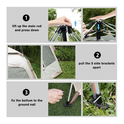 6-Person Family Camping Tent