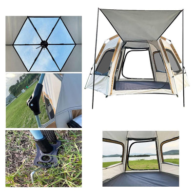 6-Person Family Camping Tent