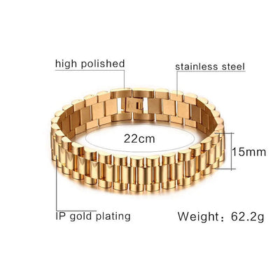 The Golden Rolex Style Bracelet