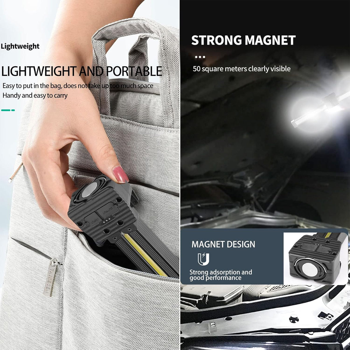 COB Camping Light Adjustable XPE LED Tent Lamp FlashlightHiking Outdoor Supplies