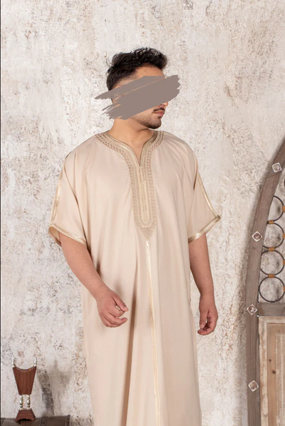 Premium Beige Qatari Thobe