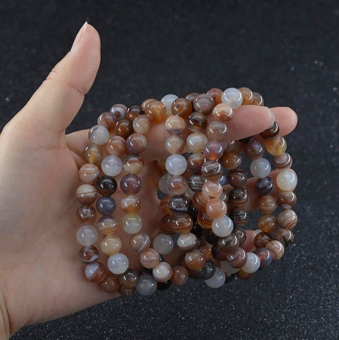Persian Agate (Sulemani Aqeek) bracelet for Growth & Abundance