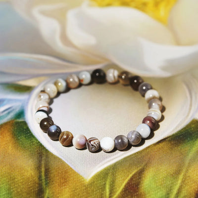 Persian Agate (Sulemani Aqeek) bracelet for Growth & Abundance